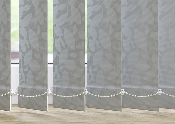 Jasmine (Blackout), Silver - Vertical Blind - Image 4